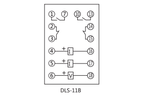 DLS-11B接線(xiàn)圖 DLS-11B接線(xiàn)圖