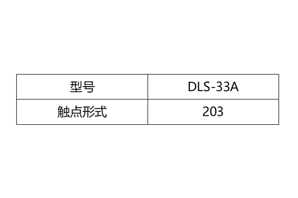 DLS-33A觸點形式圖 DLS-33A觸點形式圖
