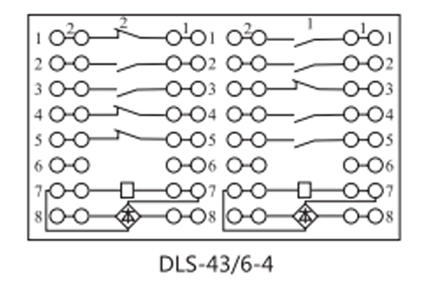 DLS-43/6-4接線圖 DLS-43/6-4接線圖