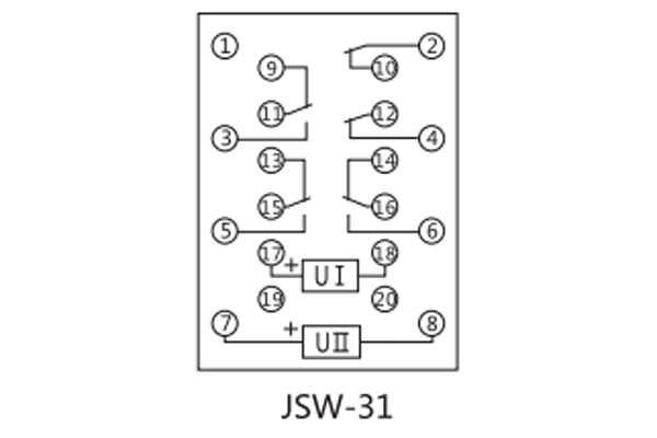 JSW-31接線圖 JSW-31接線圖