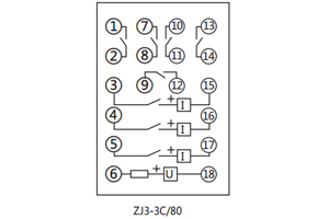 ZJ3-3C/80接線圖 ZJ3-3C/80接線圖