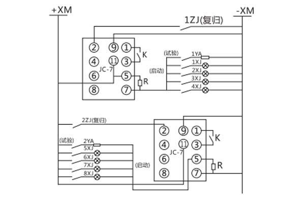 JC-7/21接線(xiàn)圖